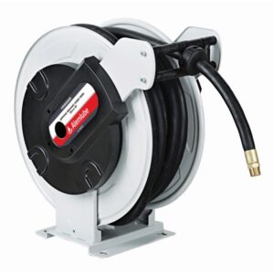 ALEMLUBE Air & Water Spring Rewind Hose Reel - 3/4" x 20m