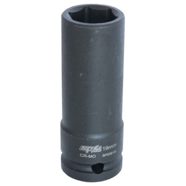 SP TOOLS Socket Impact Deep 1/2" Dr 6Pt Metric 15Mm