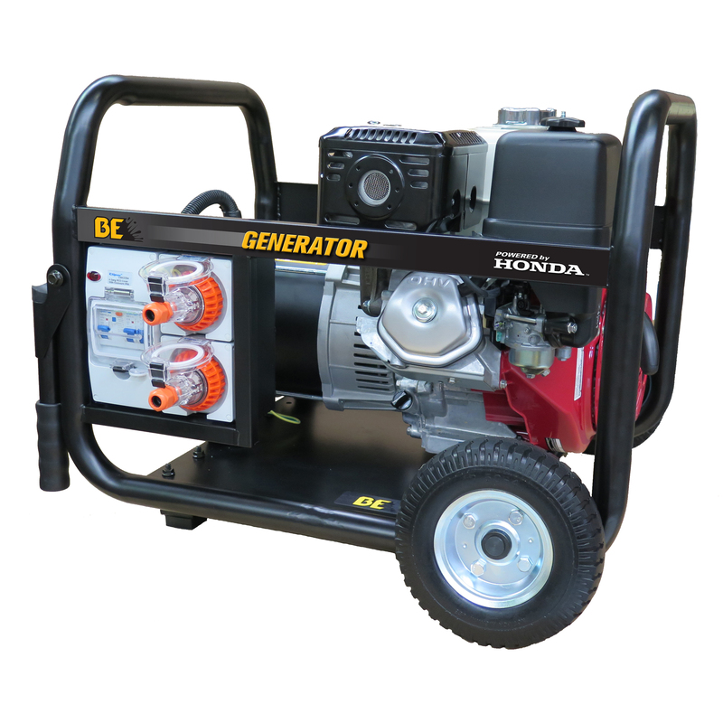 BE 8.0kVA Trade-Pro Honda® Powered Generator with Roll Frame