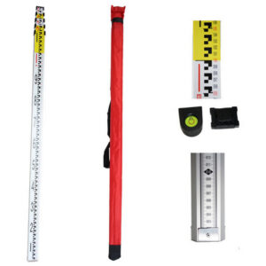 CMI Industries 5M5S75 Surveyors Staff 5 Meter 5 Section Half Cm Front mm R