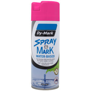 DY-MARK 350g Spray & Mark Water Based Paint - Fluoro Pink