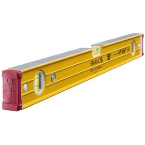 STABILA 3 Vial Magnetic Ribbed Box Frame Spirit Level