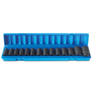 ACTION 14 Pce, 1/2 Dr Metric Standard Impact Socket Set