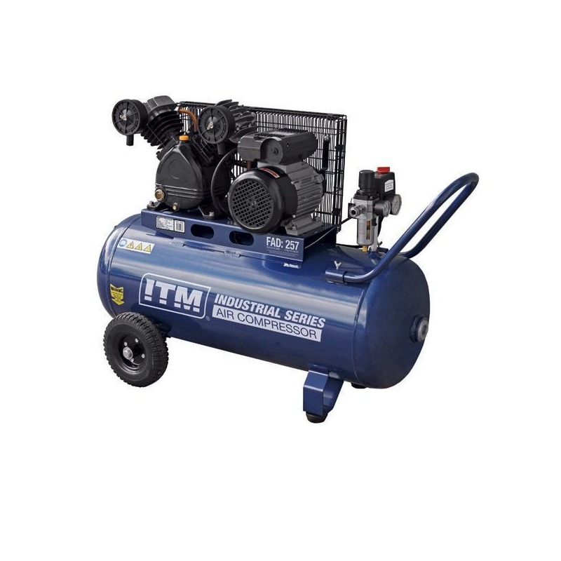 ITM Air Compressor, Belt Drive, 2.5Hp 90Ltr Fad 257L/Min