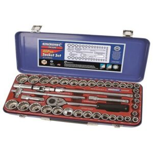 KINCROME Plus Socket Set 40Pc 1/2 Af/M