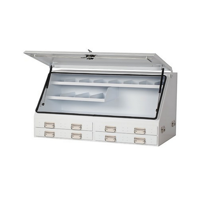KINCROME Upright Truck Box 4 Drawer 1200mm (47") White