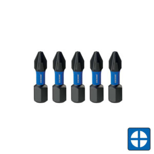 KINCROME Phillips #2 Impact Bit 25mm 5 Piece