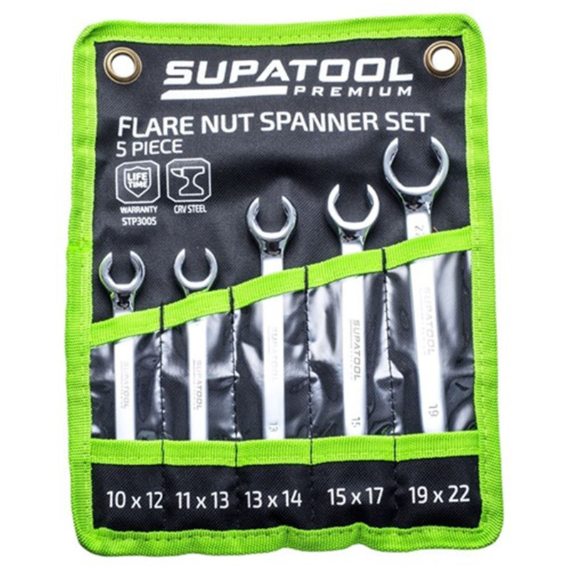 SUPATOOL Flare Nut Spanner Set 5 Piece