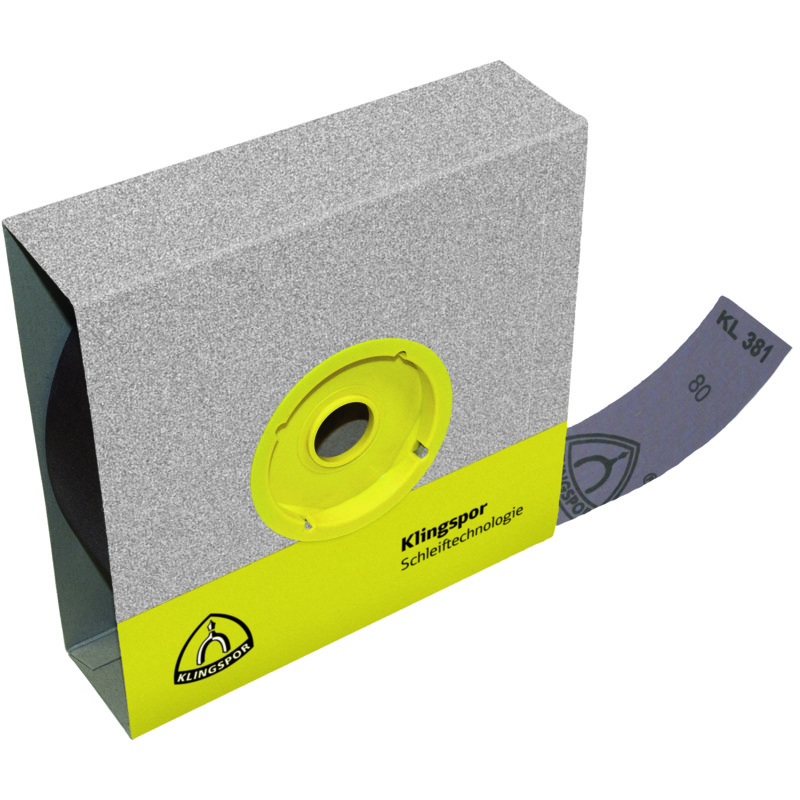 KLINGSPOR KL381J Abrasive Cloth Rolls 50mm X 50M X 320