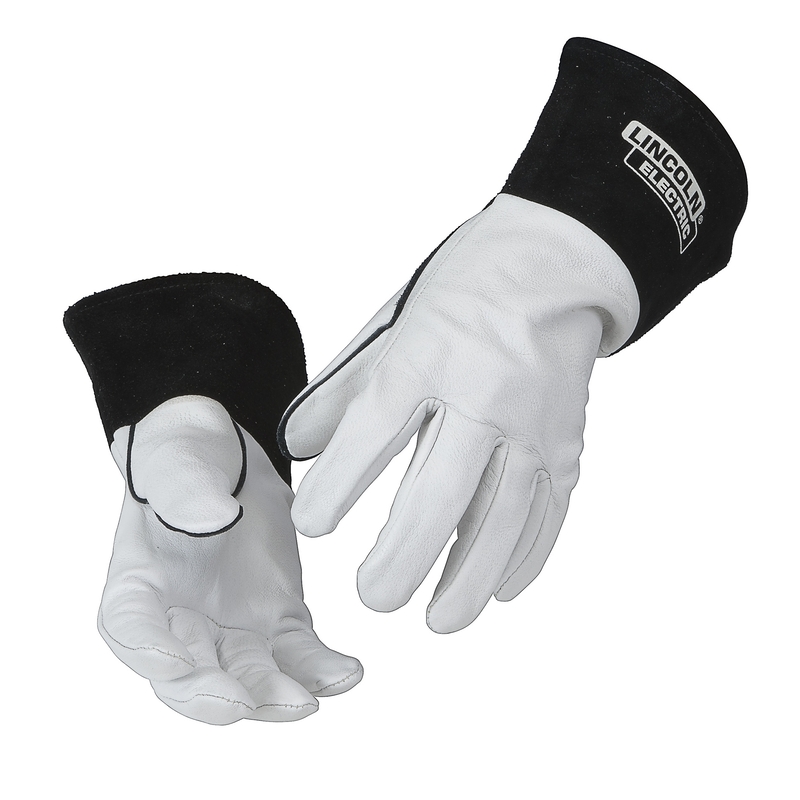 LINCOLN ELECTRIC 100mm Goatskin Leather Cuff TIG Welding Gloves K2981-XL