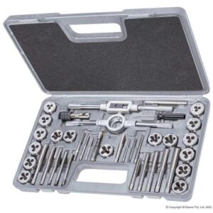 GEIGER Metric/Imperial Tungsten Steel Tap & Die 39pc Set