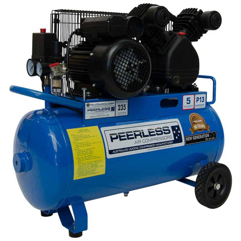 PEERLESS PRODUCTS P13 2.5hp 48L Electric Belt Drive Air Compressor