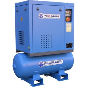 PEERLESS PRODUCTS 5.5hp 110L 3 Phase Rotary Screw Air Compressor