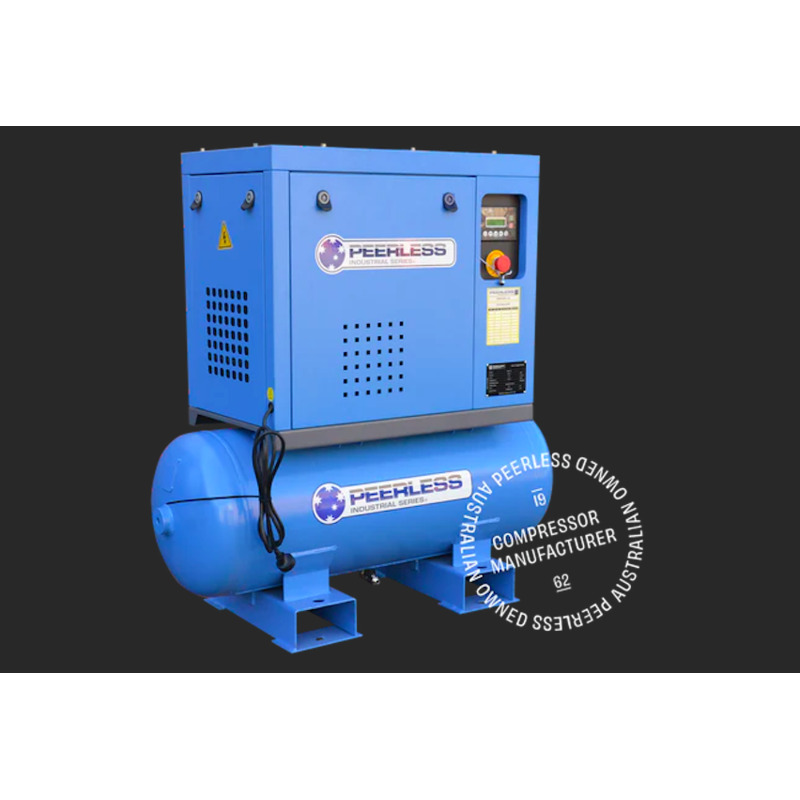 PEERLESS PRODUCTS 3hp 110L Single Phase Screw Compressor