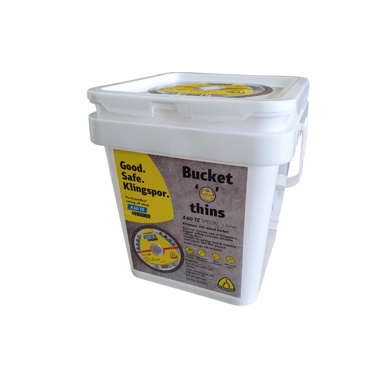 KLINGSPOR A60TZ Bucket 125mm x 1mm x 100 Discs - Image 3
