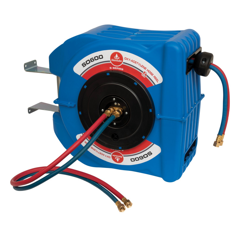 ALEMLUBE 15m x 6mm ID Oxy-Acetylene Hose Reel – Covered
