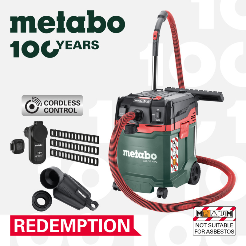 METABO 1200W 30L M-Class Wet/Dry Vacuum - Image 3