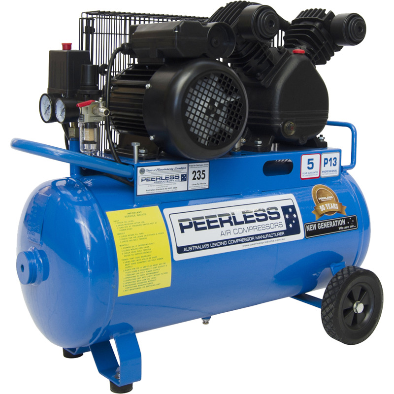 PEERLESS PRODUCTS P13 2.5hp 48L Electric Belt Drive Air Compressor - Image 2