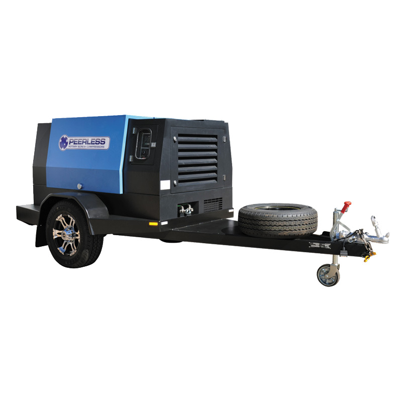 PEERLESS PRODUCTS 50hp Diesel Screw Air Compressor - Trailer Mount Model - Image 3
