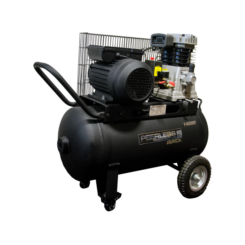 PEERLESS PRODUCTS BLACK 2.5hp 50L Electric Belt Driven Air Compressor - Image 3