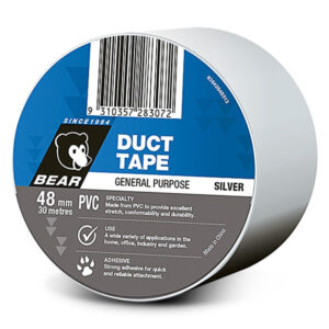 BEAR PVC Multipurpose Duct Tape 48mm x 30m Grey