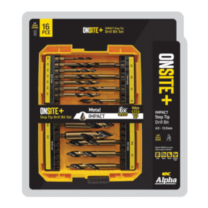 ALPHA Onsite+ Step Tip Drill Bit Set | 16 Pc