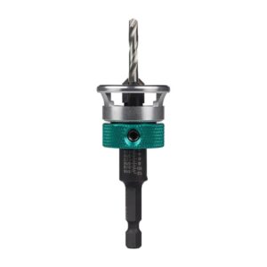 P&N 9/64 Tct Ceramic Drl-10G, 3/8"Dia Countersink With Adj Depth Stop