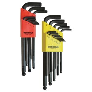 BONDHUS 22 Piece Metric/AF Ball End Hex Key Set