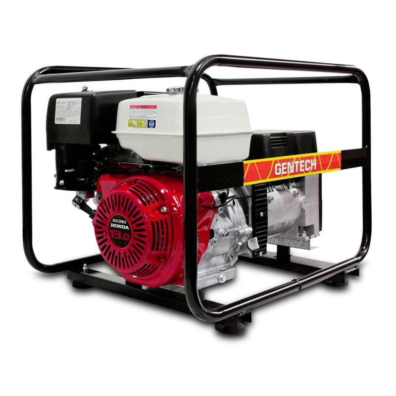 GENTECH GENERATORS 8kVA Honda® Powered GX390 Petrol Generator Electric Start