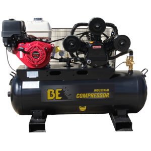 BE 160L Petrol Air Compressor - Industrial Belt Drive
