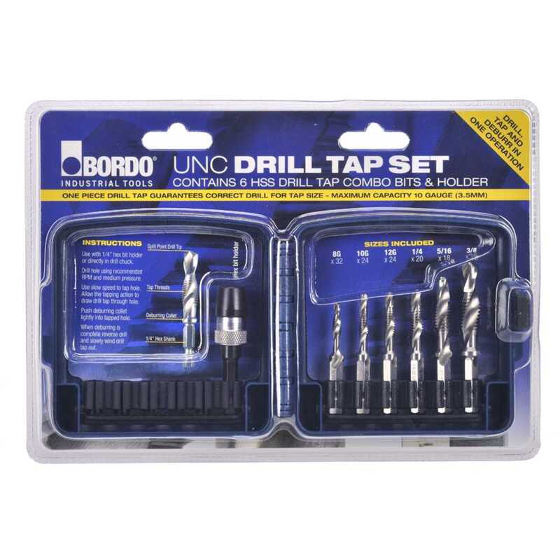BORDO Drill & Tap Combo Set