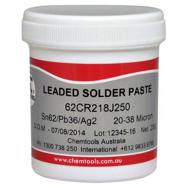 CHEMTOOLS Solder Paste Sn62/Pb36/Ag2 No Clean 500G Cartridge - Image 4