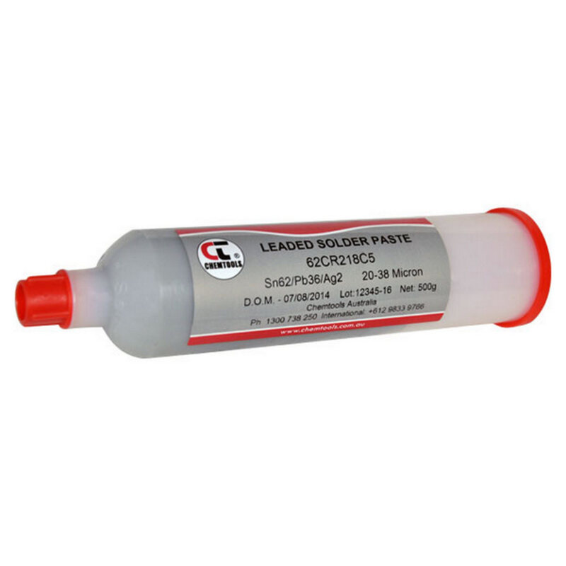 CHEMTOOLS Solder Paste Sn62/Pb36/Ag2 No Clean 500G Cartridge - Image 3