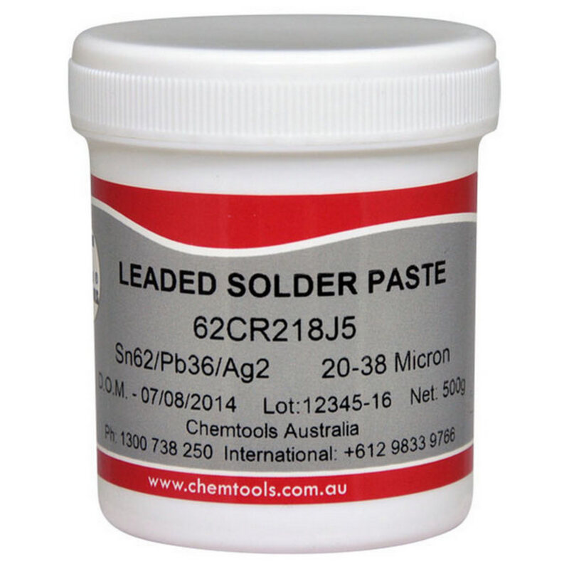 CHEMTOOLS Solder Paste Sn62/Pb36/Ag2 No Clean 500G Jar - Image 3