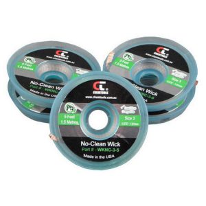 CHEMTOOLS Solder Wick/Braid No Clean 2.15 Mm - Green 5 Feet
