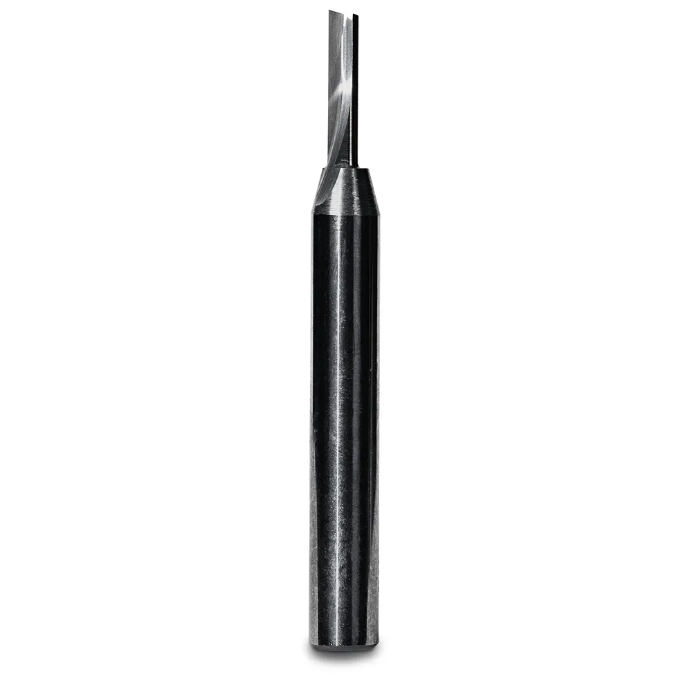 Carbitool Single Flute Straight Router Bit Long Series 1/8" (3.18mm) 1/4" Shank T1804S