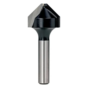 Carbitool 90deg V-Groove Router Bit with Flat T128WF