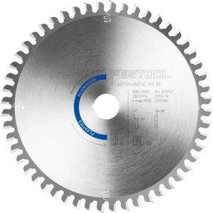 Festool Aluminium and Plastics Saw Blade HW 168×1.8×20 TF52 205767
