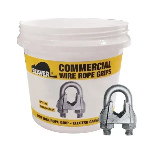Beaver Commercial Wire Rope Grip — 13mm Galvanised 301213P