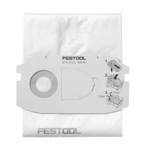 Festool Selfclean Filter Bags CT MIDI — 5 Pack Replacement 498411