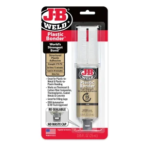 JB Weld Plastic Bonder Structural Adhesive — 25ml Syringe 50133
