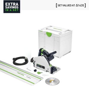Festool TS 55 FEBQ-Plus Plunge Saw 160mm 1200W with 1400mm Rail 577281