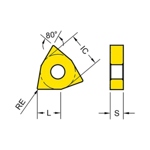 Excision Turning Insert Roughing & Finishing WNMG080408 4-Pack 71160821-4