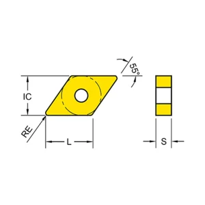 Excision Turning Insert Stainless Medium DNMG150408 4-Pack 71350203-4
