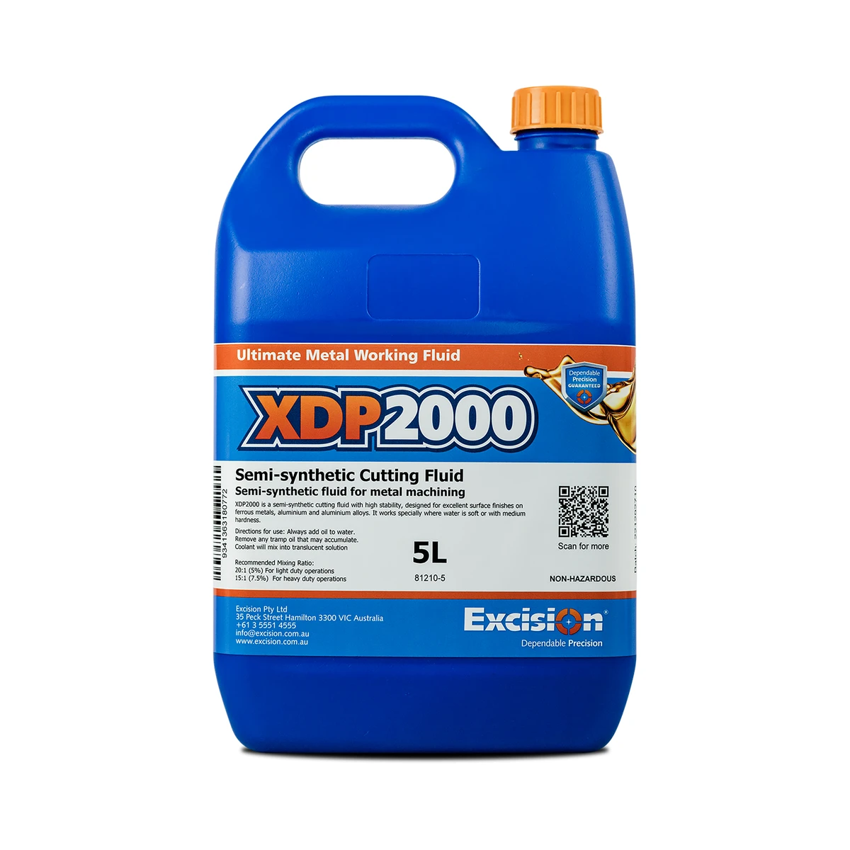 81210-5 XDP2000 Water Soluble Cutting Fluid 5 Litre
