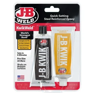JB Weld KwikWeld Fast-Setting Epoxy — 283g Jumbo (5oz Twin Tubes) 8271