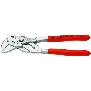 Knipex Pliers Wrench 180mm -- Smooth Parallel Jaws, 40mm Capacity 8603180