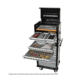 Gearwrench 209 Piece 1/4", 3/8" & 1/2" Drive Combination Tool Kit with 26" Chest & Trolley 89901