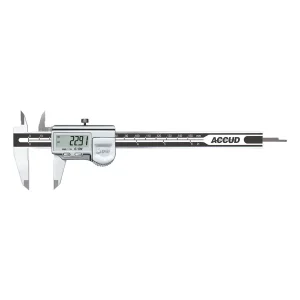 Accud IP67 Digital Caliper — 0–200mm (0–8") AC-112-008-12