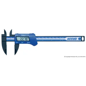 AC-117-006-11 Plastic Digital Caliper 150mm (6") Accud